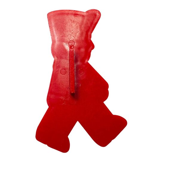 1983 Hallmark Red Toy Marching Soldier Cookie Cutter Imprint Vintage Collectible - Picture 4 of 7